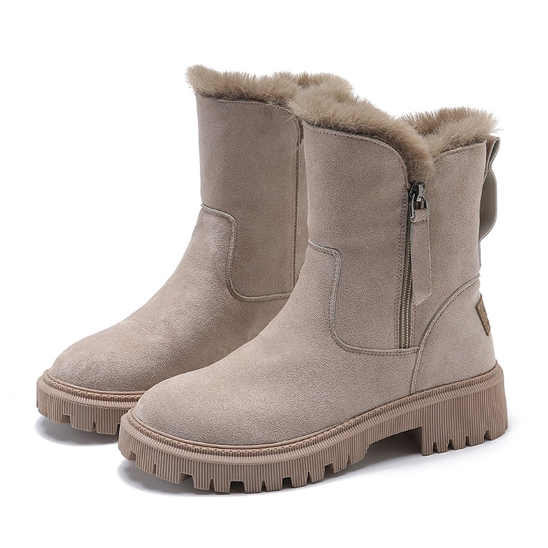 Moderne und warme Damen Stiefel