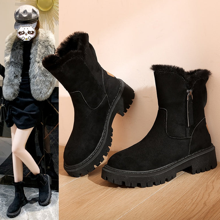 Moderne und warme Damen Stiefel