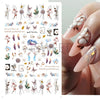 Winter Snowy Nails Art Design