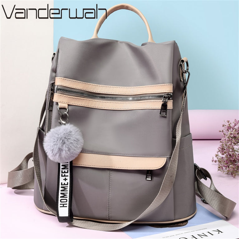 Wasserdichter Oxford Tuch Damen Rucksack