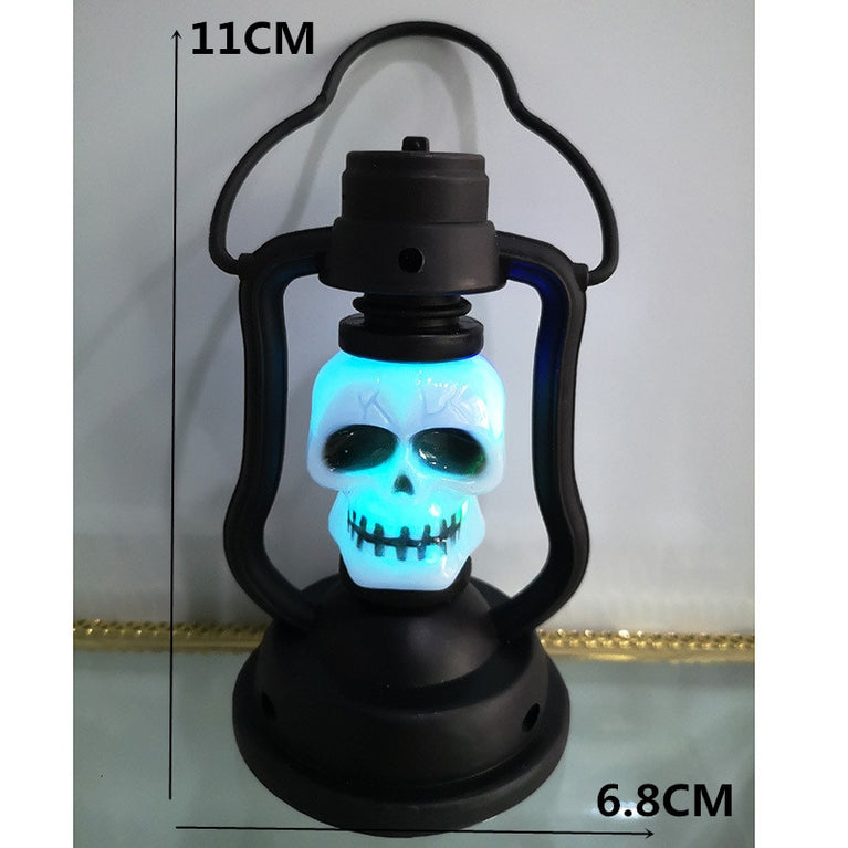 Halloween LED-Leuchten Horror Totenkopf Kerze