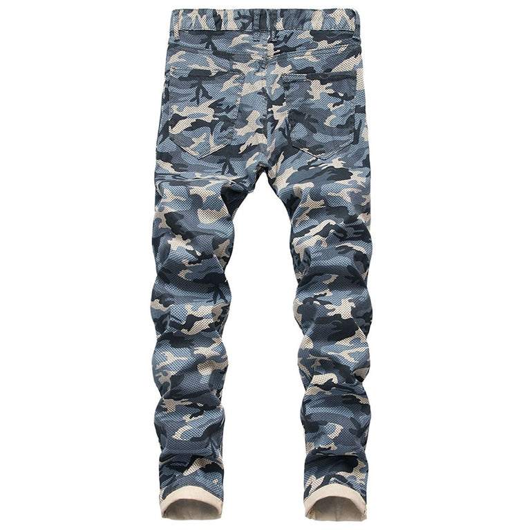 Herren Camouflage Jeans