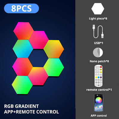 RGB Bluetooth LED Hexagon Licht