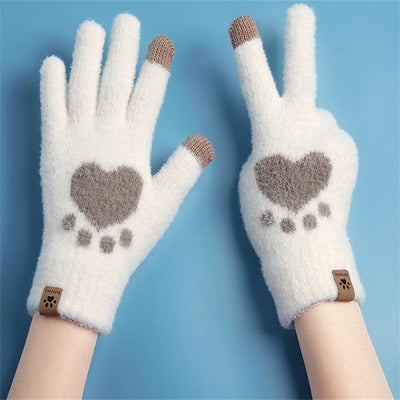 Süsse Cat Paw Printing Damen Handschuhe