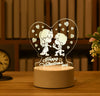 Liebe USB 3D Led Nachtlicht Valentinstag Geschenk