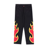 Herren Hose mit  Flammenstickerei