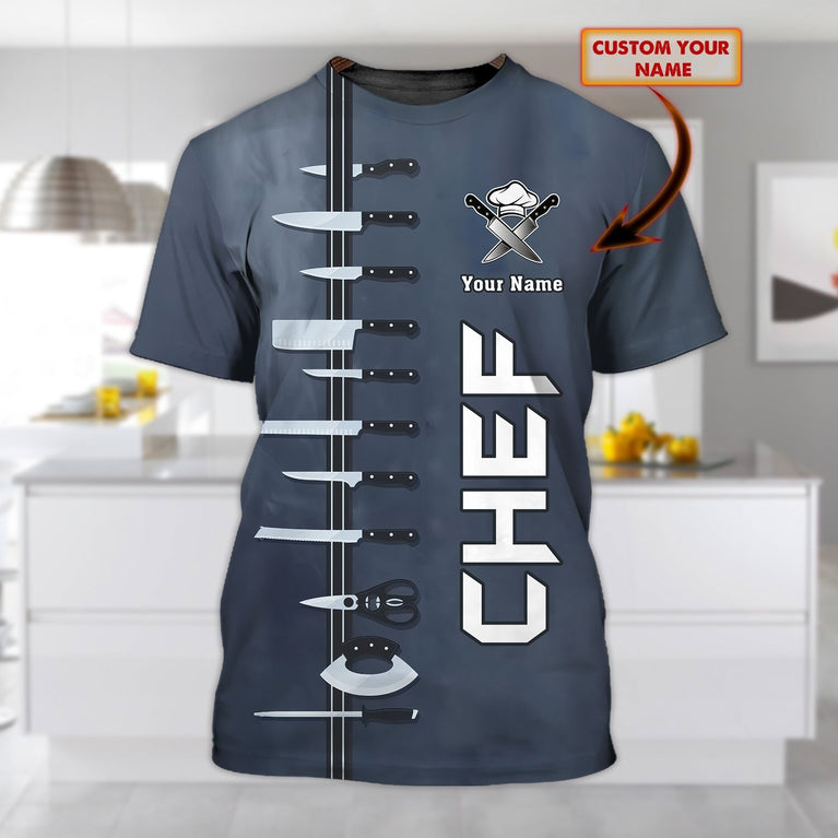 Casual Master Chef All Over T-Shirt für Herren