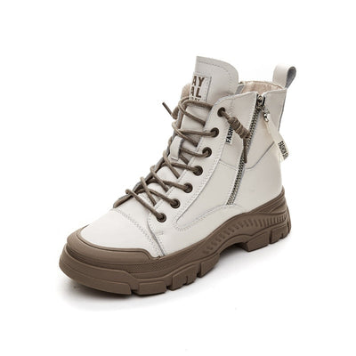 Damen Boots aus echtes Leder