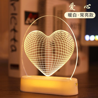 Liebe USB 3D Led Nachtlicht Valentinstag Geschenk