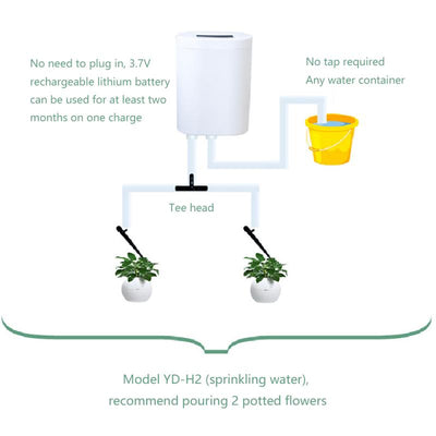 Verbesserte Pumpe Hochleistungs-Zimmerpflanzen Automatischer Bewässerungssystem-Timer für 8/4/2 Topfpflanzen Automatisches Bewässerungsgerät für Blumen