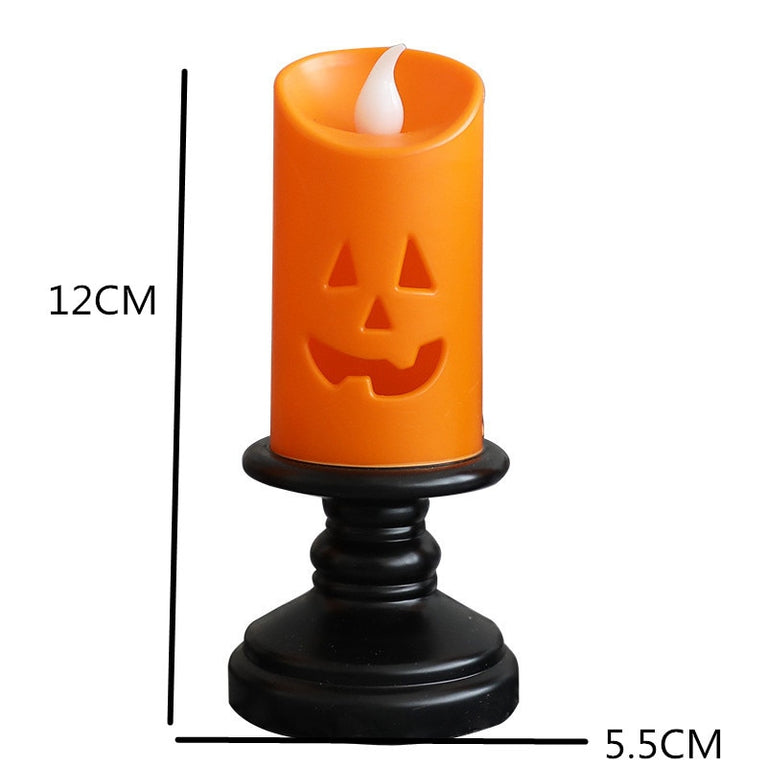 Halloween LED-Leuchten Horror Totenkopf Kerze