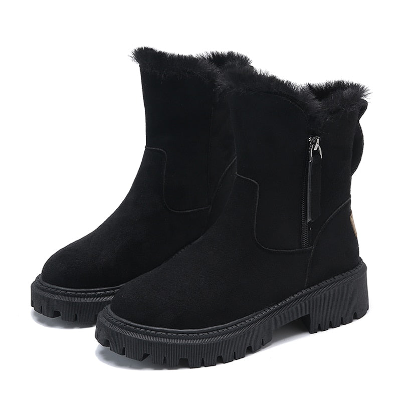 Moderne und warme Damen Stiefel