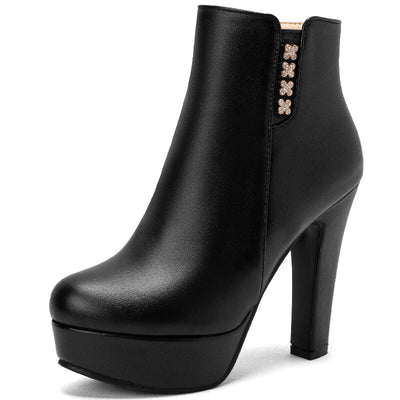 Elegante und kurze Luxus Damen Stiefel