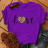 Love Print T-Shirt für Damen