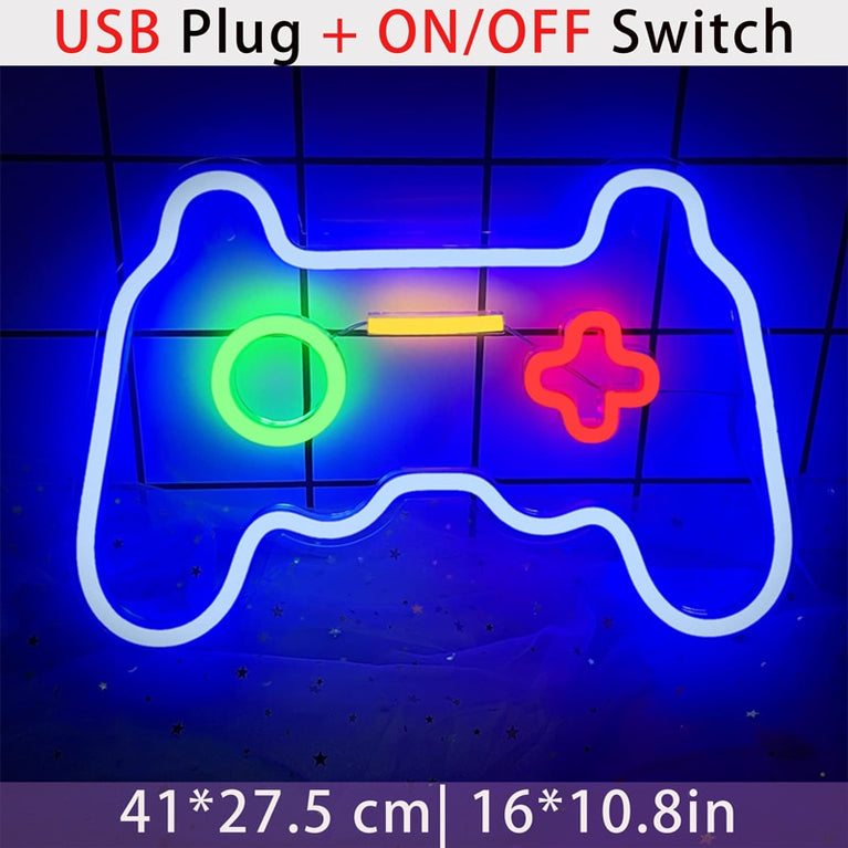 Spiel-Leuchtreklame, Zimmerdekoration, LED-Neonlicht-Schild