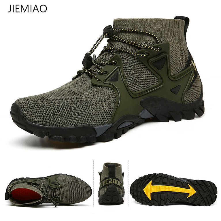 JIEMIAO Trekking Wanderschuhe für Männer und Frauen