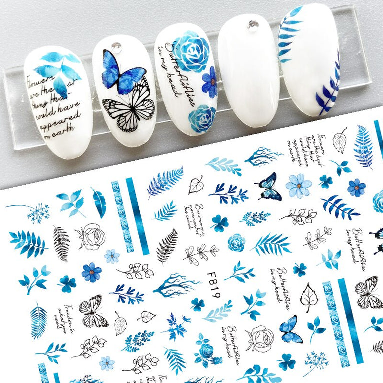 Winter Snowy Nails Art Design