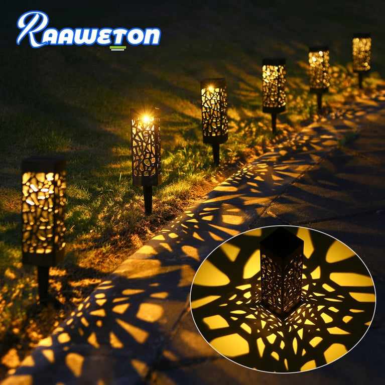 2-in-1-Solar-LED-Rasenlicht im Freien, wasserdicht, Gartendekoration, Lampe für Pavillon, Hof, Landschaft, Garten-Rasenlichter