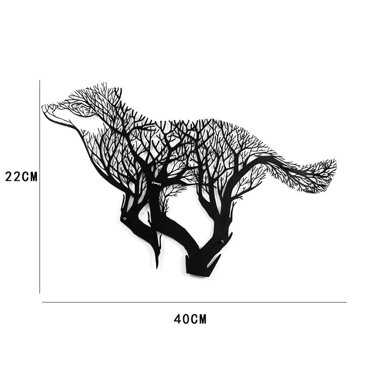 Nordische Raumdekoration Zubehör Kreative Wohnkultur Metall Wolf Wandanhänger