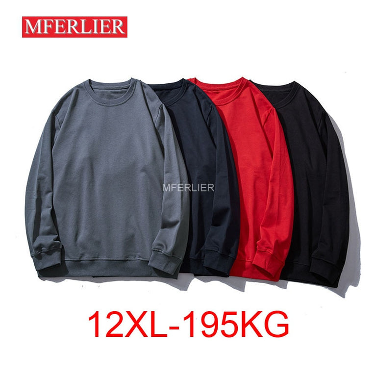 Herbst Frühling 12XL Große Größe Sweatshirt für den Herren