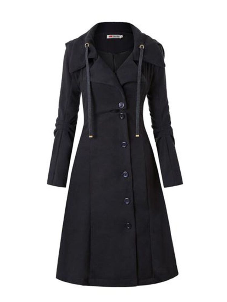 Gothic Trenchcoat Mantel für Damen