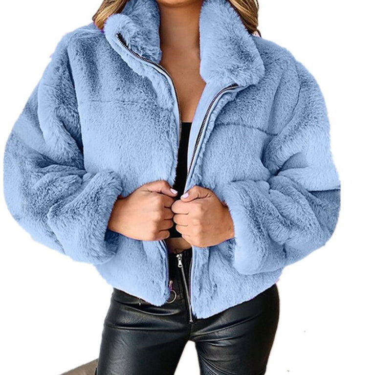 Kurze Damen Teddyjacke