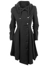 Gothic Trenchcoat Mantel für Damen
