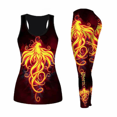 3D Fire Phoenix Outfit für Damen XS-8XL in verschiedenen Varianten