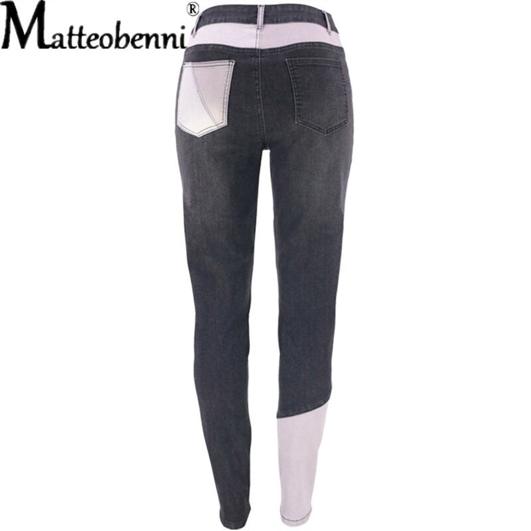 Moderne Damen Jeans mit Hohe Taille