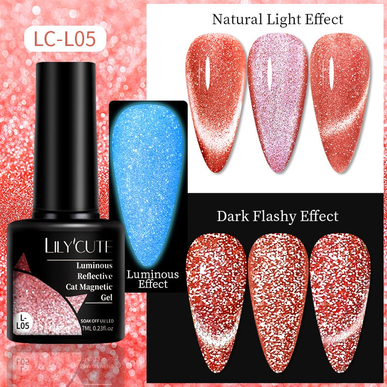 LILYCUTE 7ml 9D Cat Magnetic Gel Nagellack