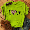 Love Print T-Shirt für Damen