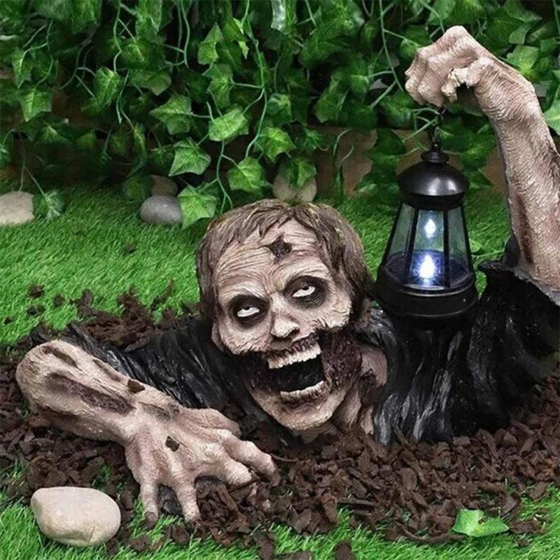 Horror Zombie Laterne Halloween Ornamente aus Harz