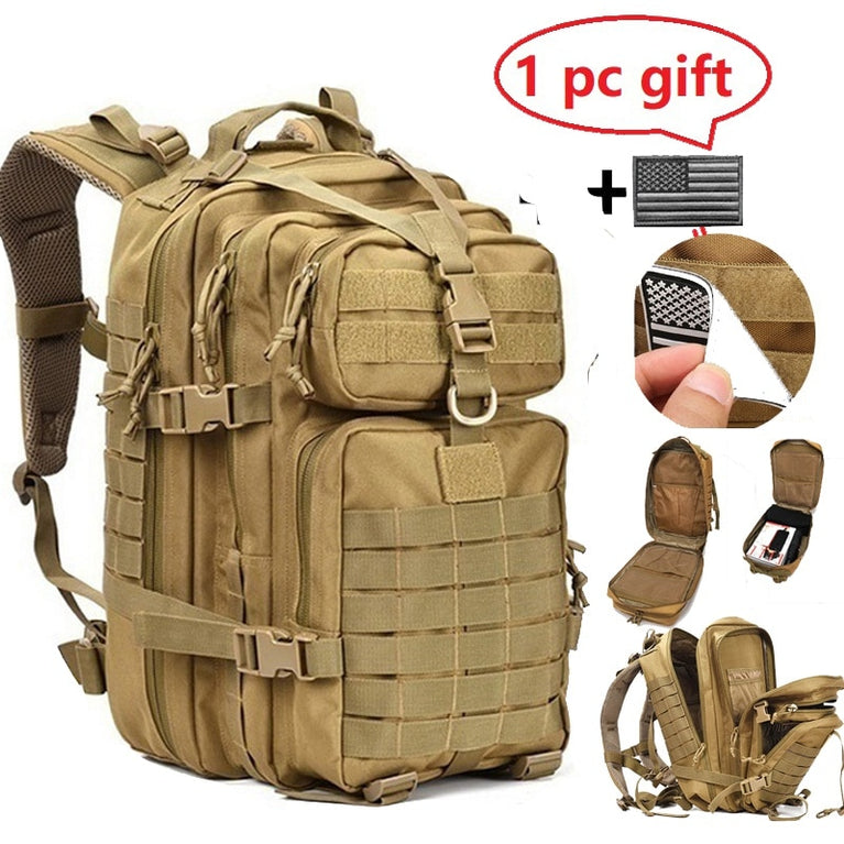 30L/50L 1000D Nylon Wasserdichter Rucksack in Militär Stil