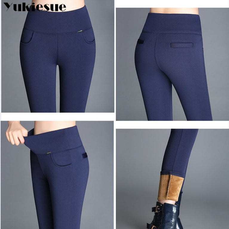 Samt Leggings für Damen