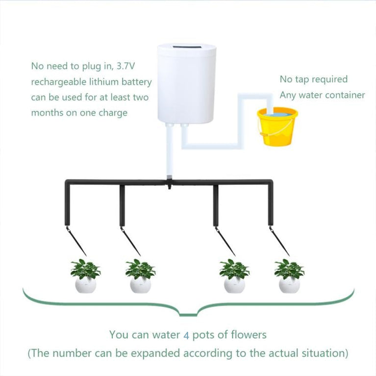 Verbesserte Pumpe Hochleistungs-Zimmerpflanzen Automatischer Bewässerungssystem-Timer für 8/4/2 Topfpflanzen Automatisches Bewässerungsgerät für Blumen