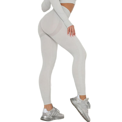 High Waist Seamless Push Up Damen Leggins