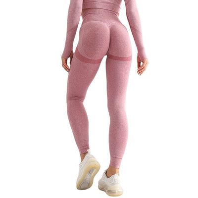 High Waist Seamless Push Up Damen Leggins