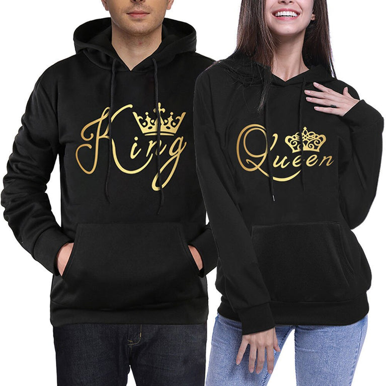 Sweatshirt für Sie und Ihn in King und Queen Style