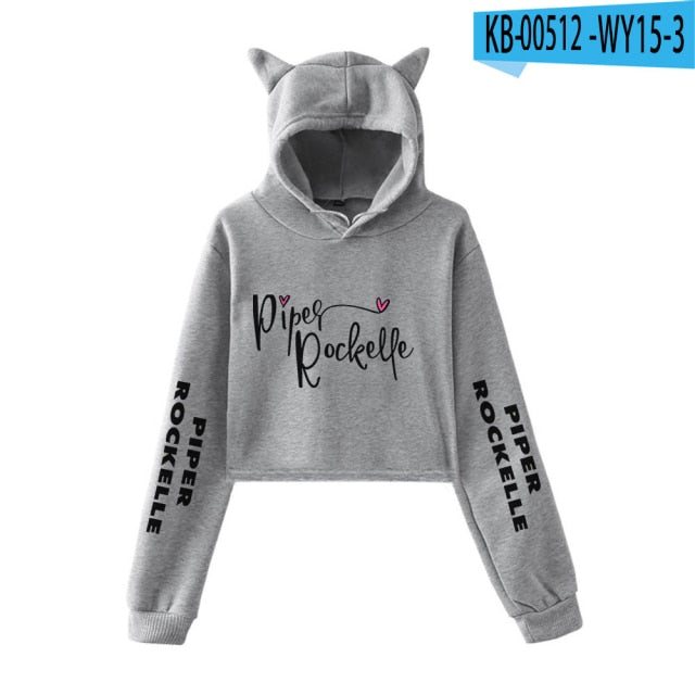 Mädchen Hoodie mit witzigen Katzenohren