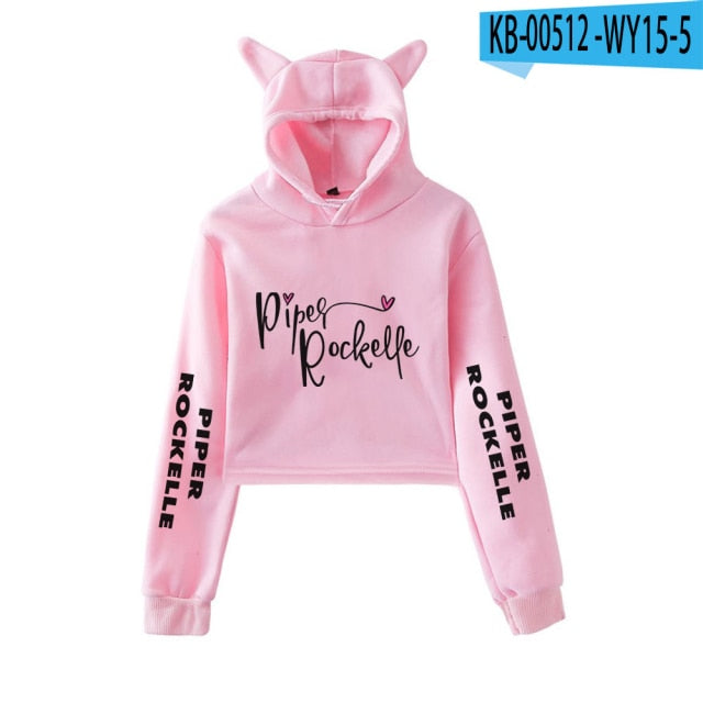 Mädchen Hoodie mit witzigen Katzenohren